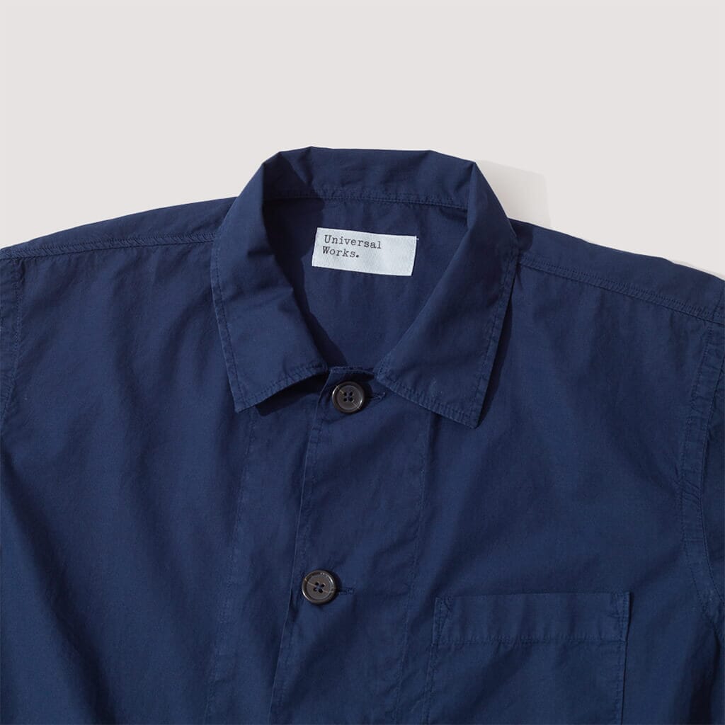 Bakers Overshirt - Navy | Universal Works | Peggs & son.