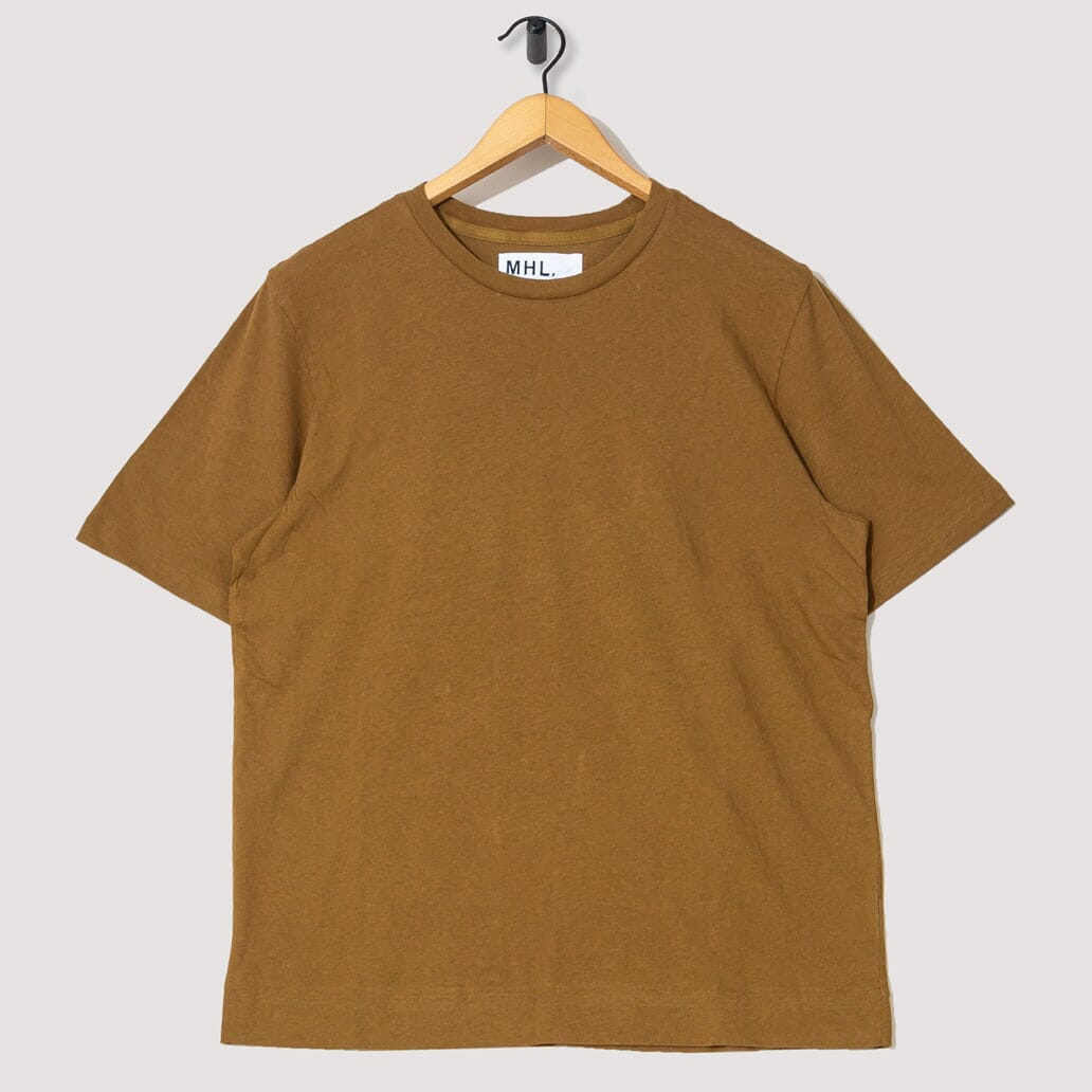 Basic T-Shirt Cotton Linen - Ginger| MHL By Margaret Howell 