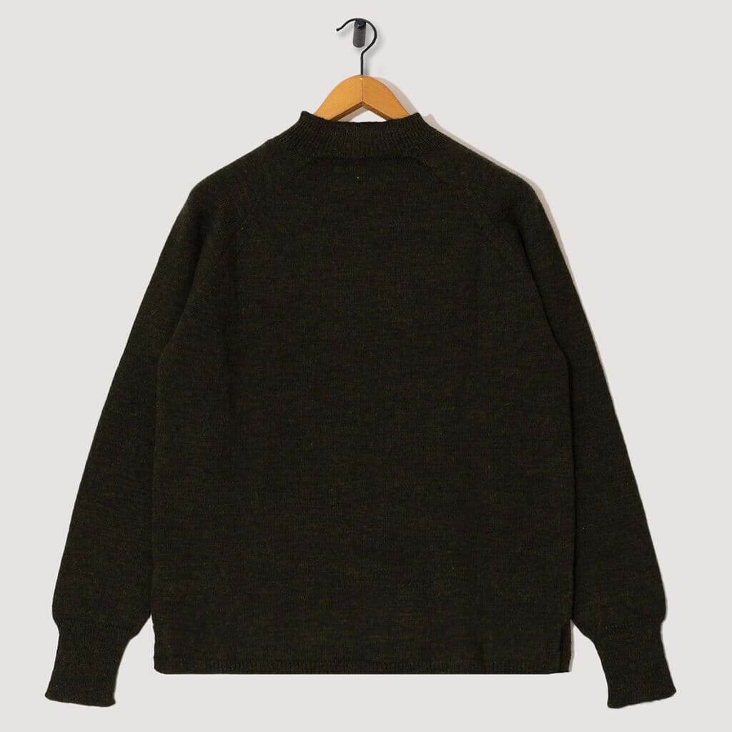 Crewneck Dry Merino - Loden| MHL By Margaret Howell| Peggs & son.