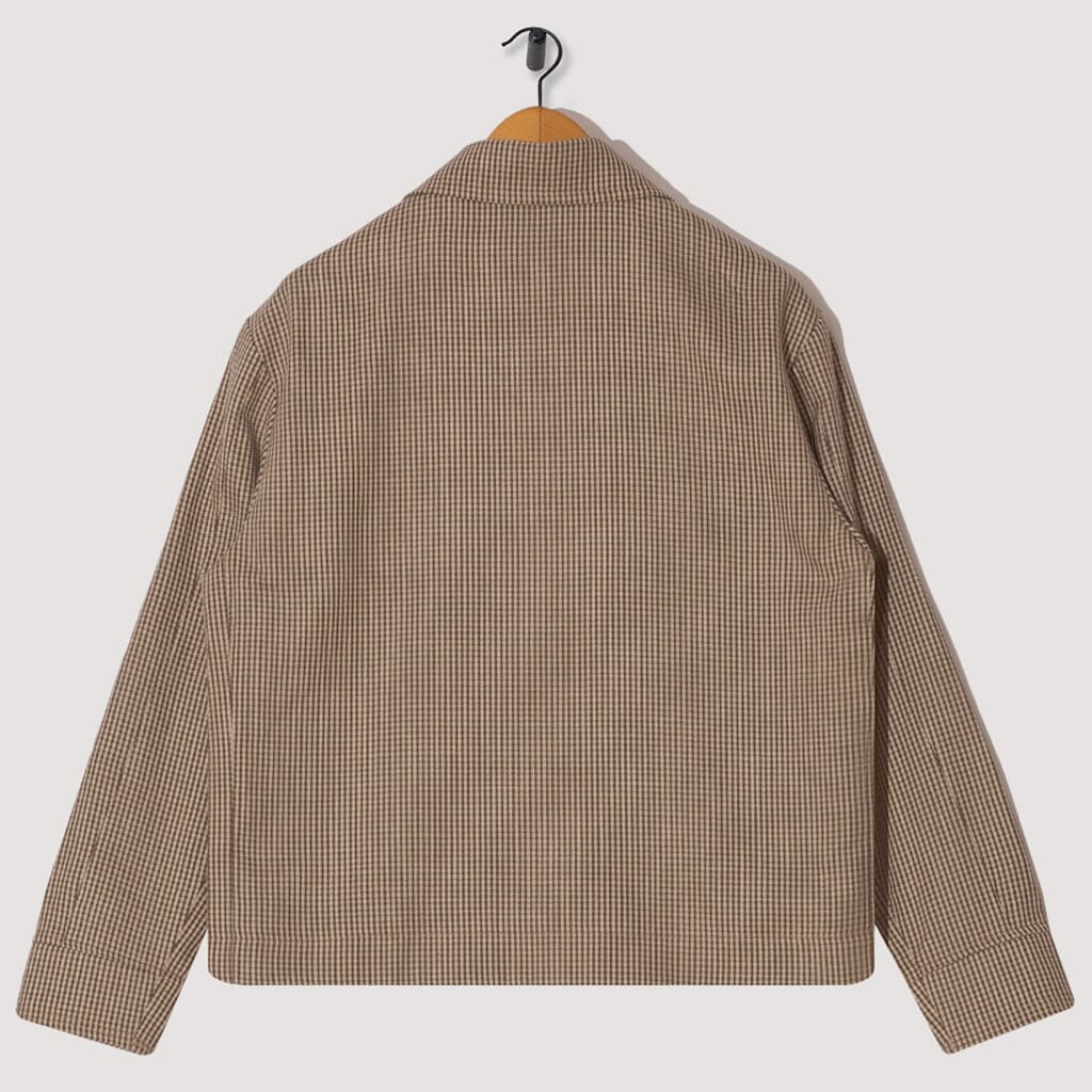 Mail Jacket - Brown Dogtooth | Mfpen | Peggs & Son.