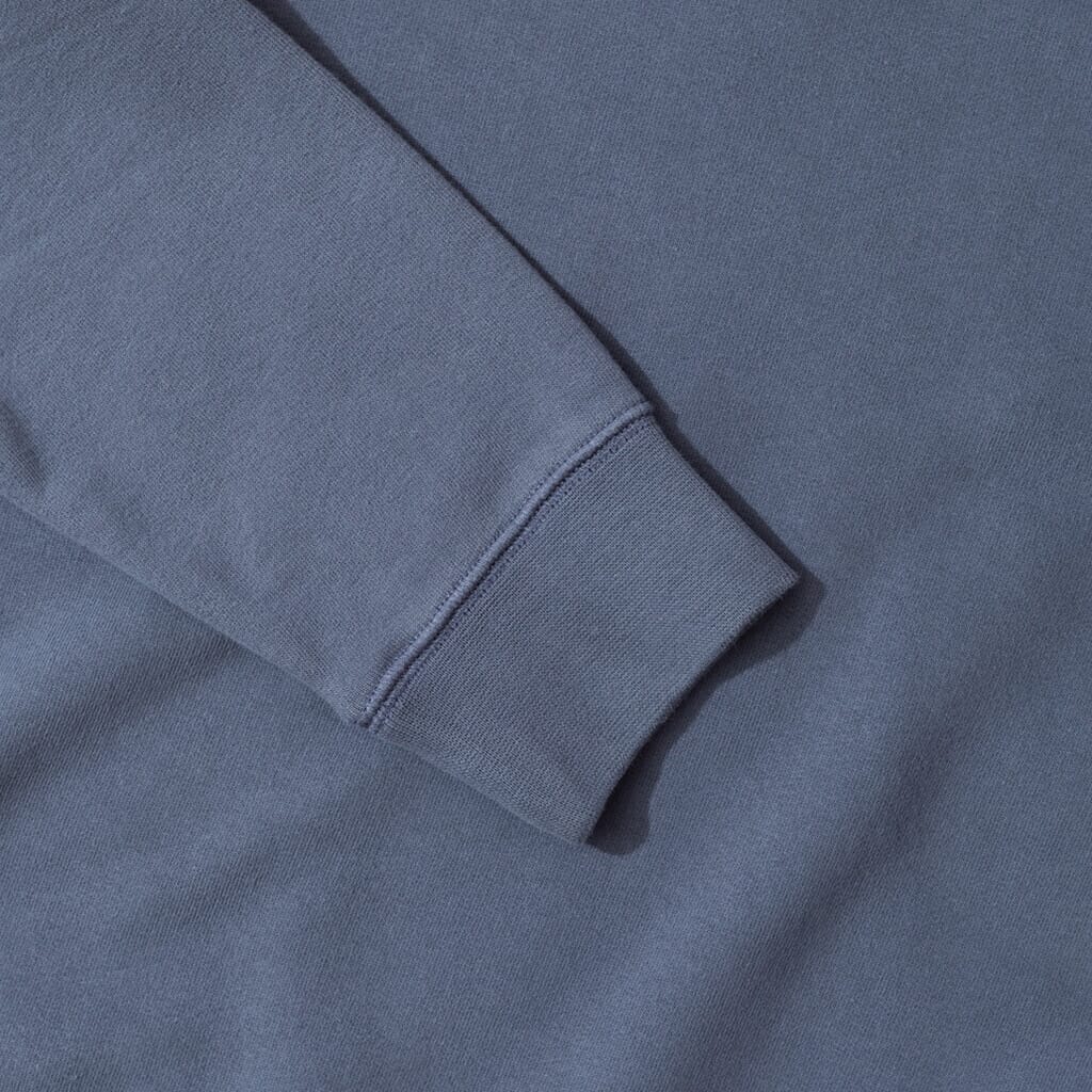 Sweatshirt - Blue Slate| Sunspel| Peggs & son.