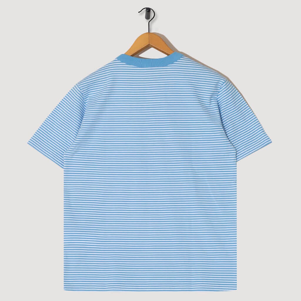 T-Shirt Striped Heritage - Light Blue / White| Armor Lux| Peggs & son.