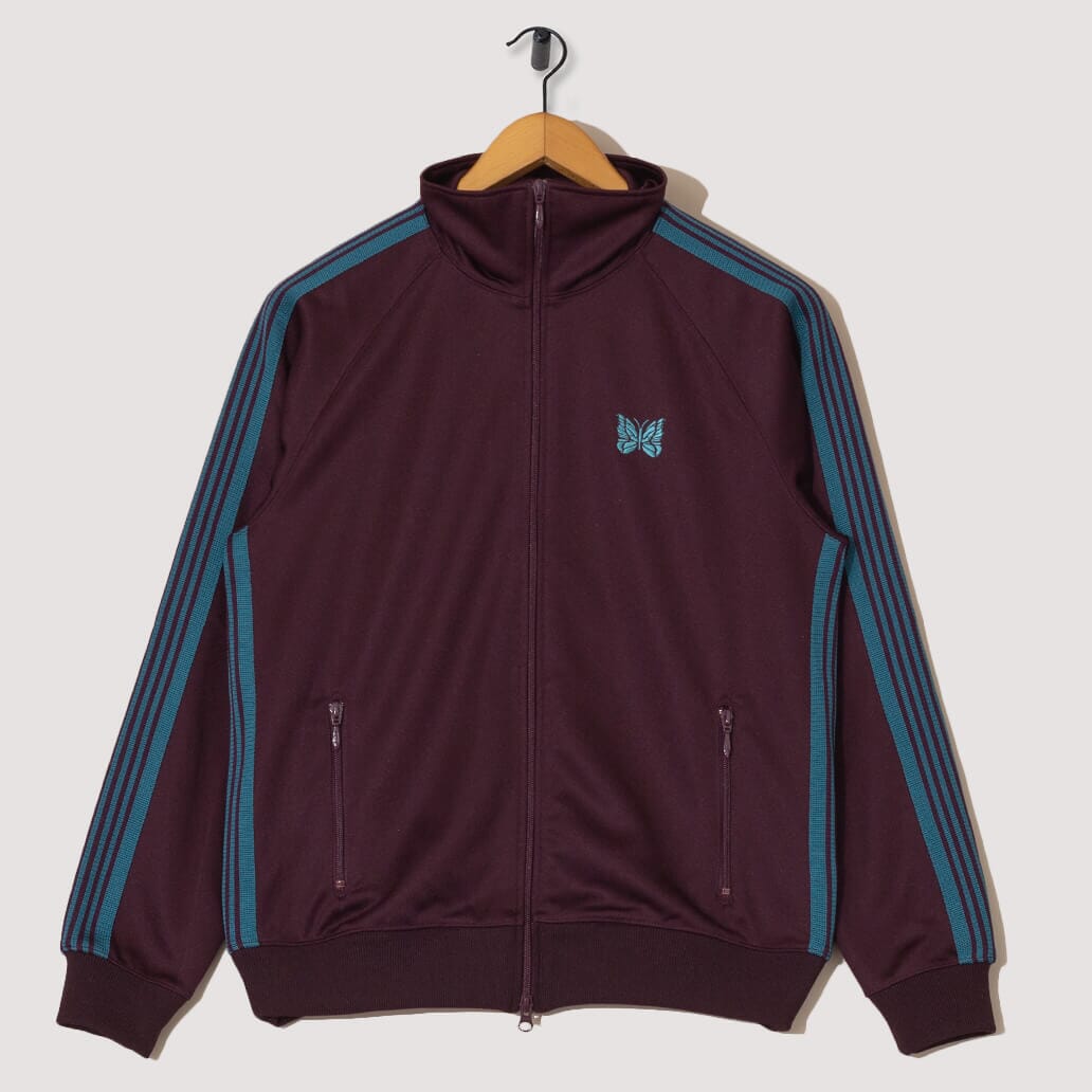 Track Jacket Poly Smooth - Bordeaux| Needles| Peggs & son.