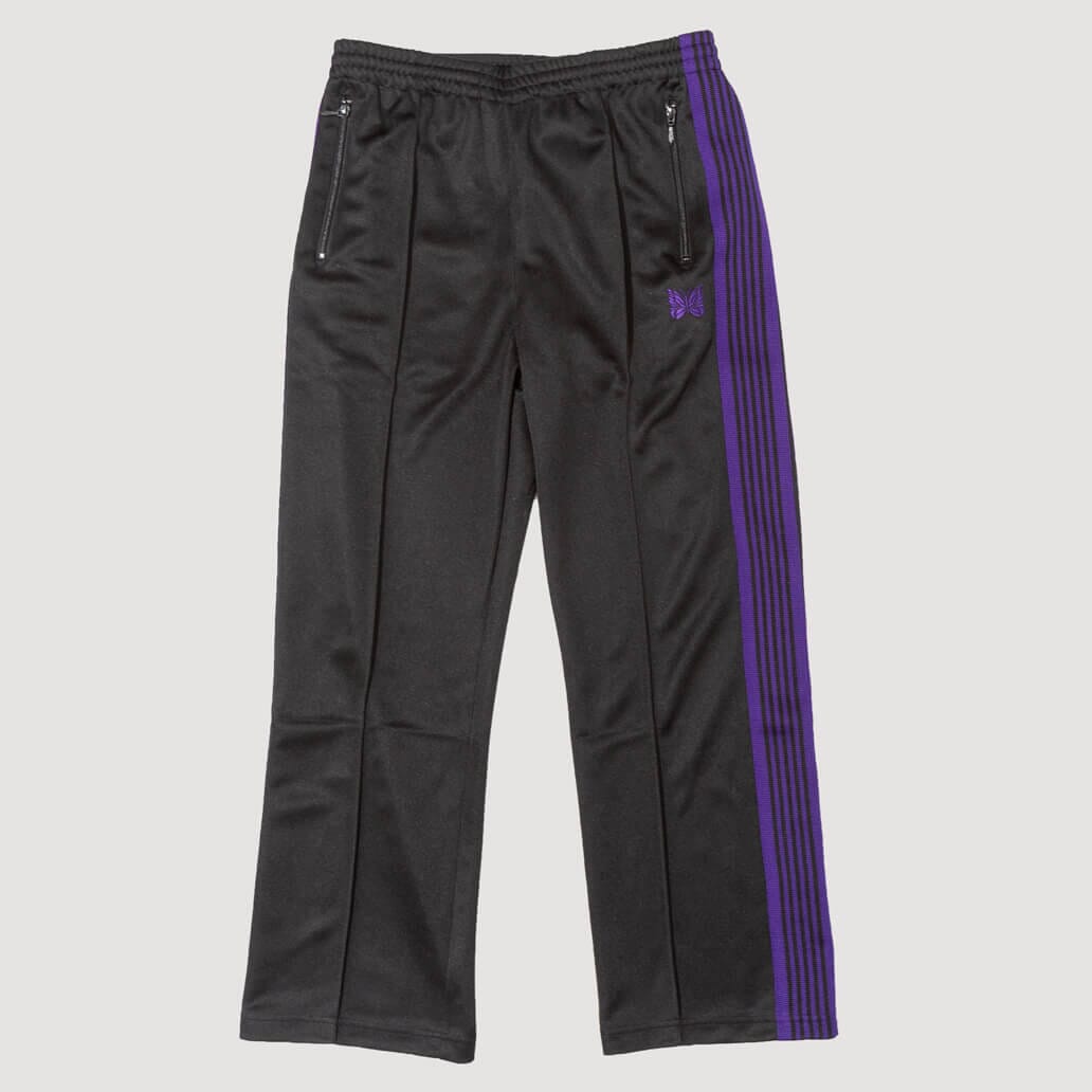 Needles TrackPants BLACK Poly SMOOTH-