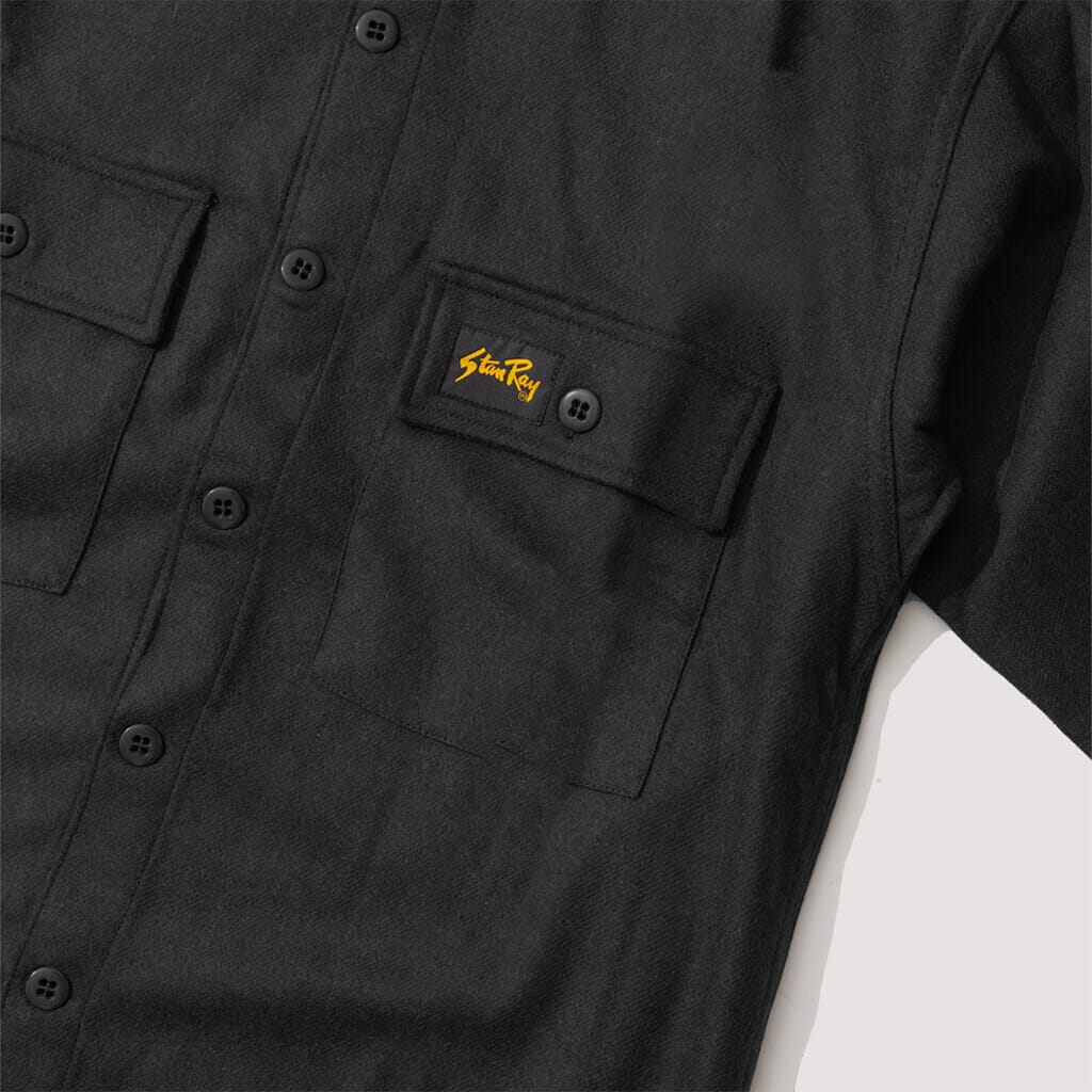 Wool CPO Shirt - Charcoal | Stan Ray | Peggs & son.