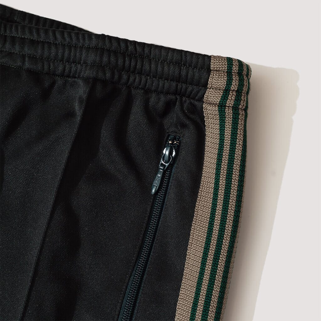 Zipped Track Pant - Poly Smooth - Dark Green| Needles| Peggs & son.